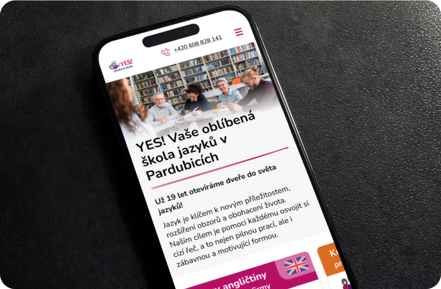 Ukázkový projekt -Jazyková škola